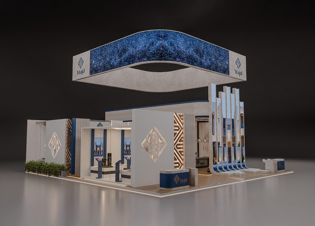 Majd Real Estate booth — exhibition stand