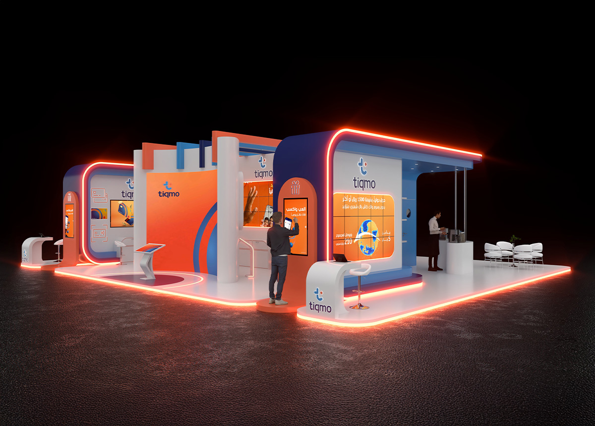 Tiqmo booth — exhibition stand